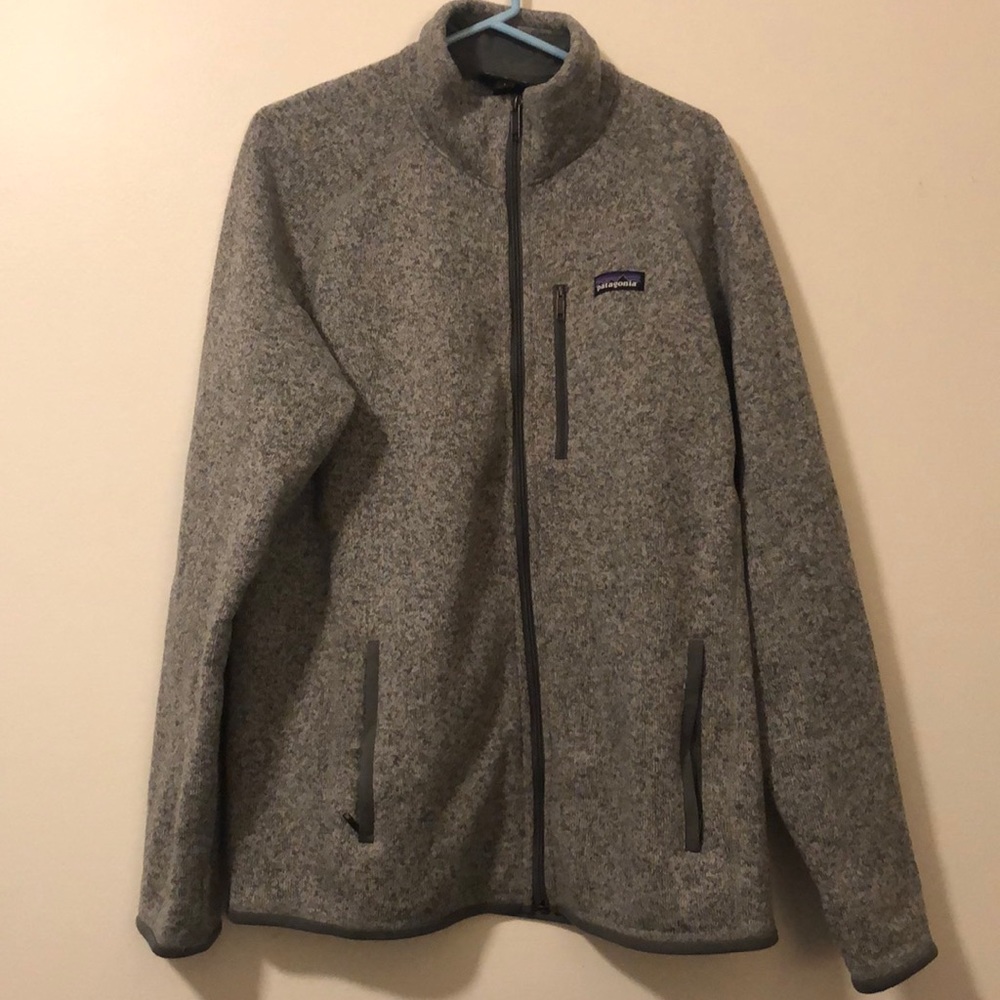 Patagonia Men’s Gray Knit Full-Zip - L